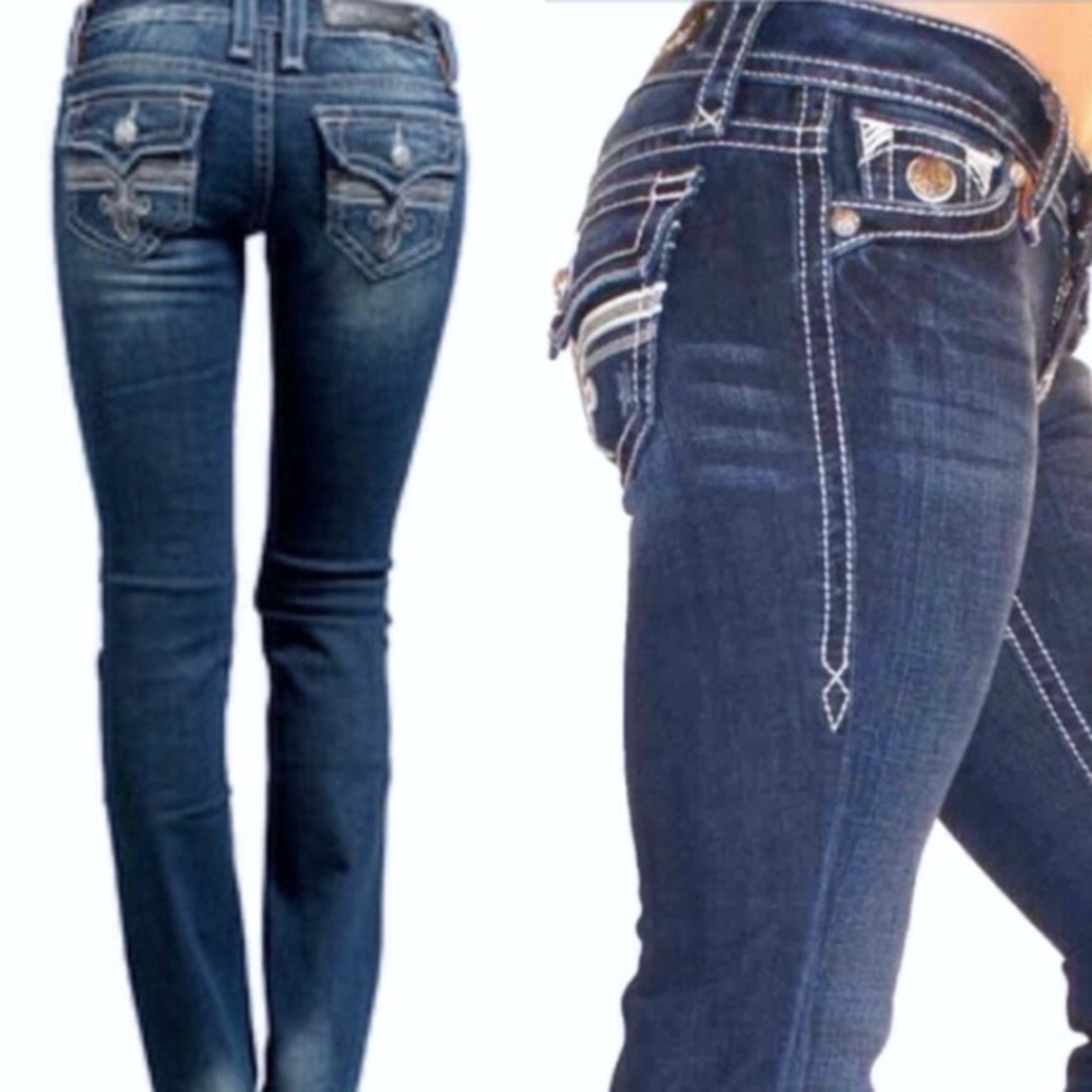 Rock Revival Tori straight leg jeans